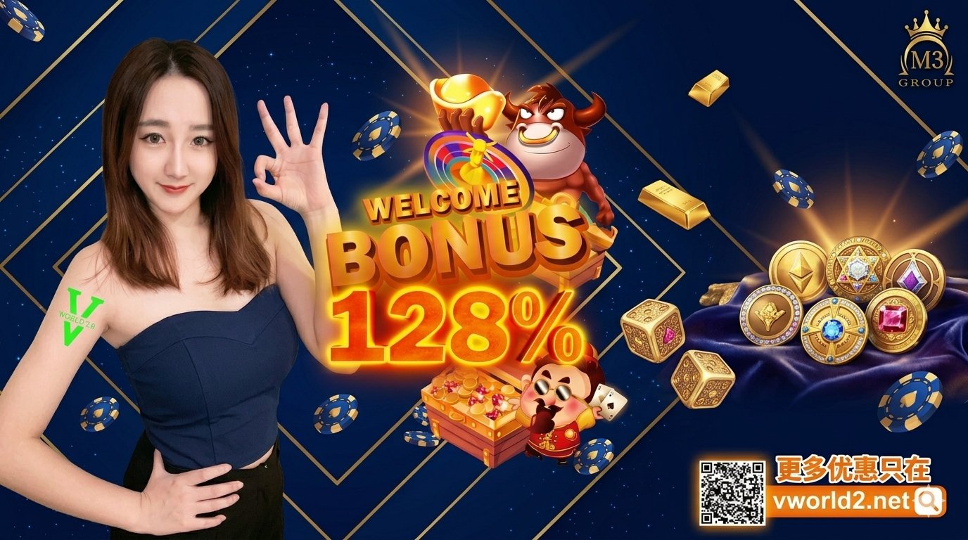 VWORLD 2.0 Malaysia Welcome Bonus 128% — New member exclusive bonus, available in MYR and USDT — vworld2 bonus offer 2026